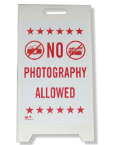 no photography allowed sign