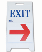 exit (arrow) sign