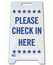 please check in here sign