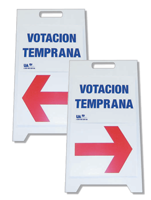 Votacion Temprana Sign
